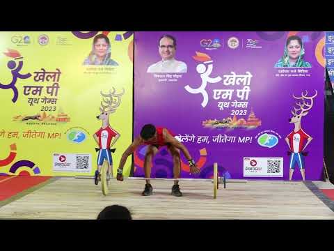 PRASHANT DHAKAD Weightlifter | 64KG Snatch | Khelo MP Youth Games Indore 2023