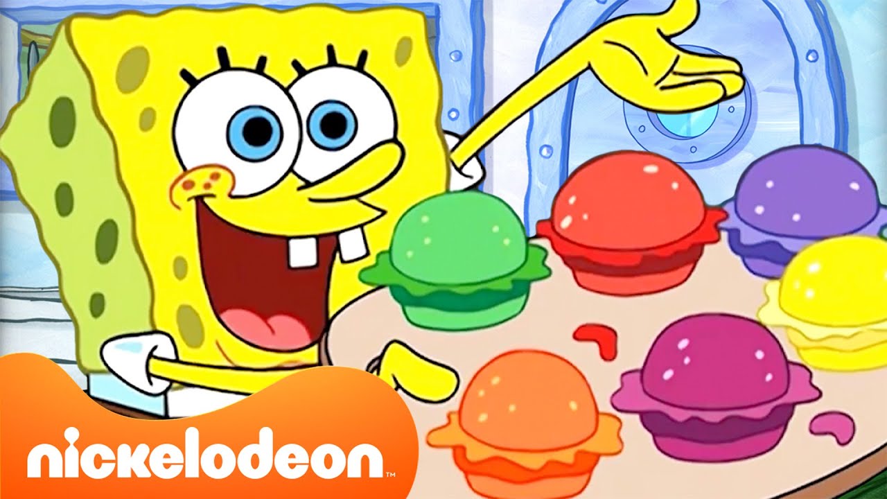 SpongeBob | Momen Makanan Terbaik SpongeBob (Musim 1–4) 🍔 | Nickelodeon Bahasa
