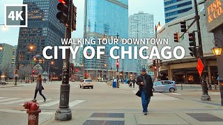 [4K] CHICAGO - Walking Tour Downtown, Wabash Avenue, Illinois, Travel, USA, 4K UHD