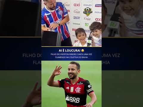 Filho do Everton Ribeiro não esquece o Mengão! 😂 #flamengo #futebol #resenha