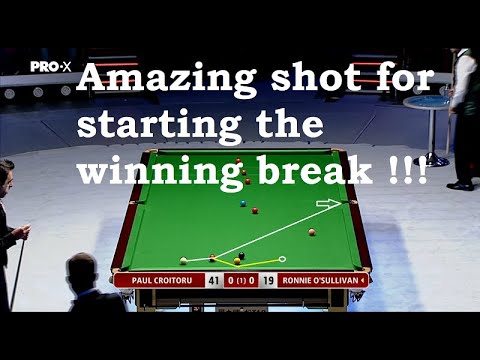 Ronnie O'Sullivan - Paul Croitoru, Exibition 05. Oct. 2019 Bucharest -  Amazing shot !!!