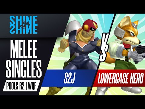 S2J vs Lowercase hero - Melee Singles Pools WQF - Shine 2022 | Cpt Falcon vs Fox