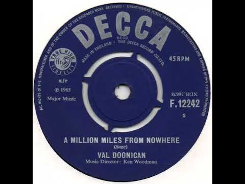 UK New Entry 1965 (265) Val Doonican - A Million Miles From Nowhere