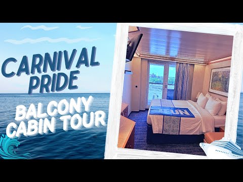 Thumbnail for Carnival Pride Balcony Stateroom Tour 🛳️ | Room with a View! #cruise #travel