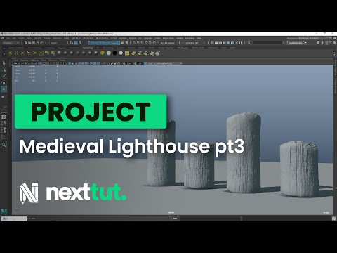 Maya Environment Modelling Tutorial Medieval Lighthouse Part 01