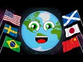 All the Countries of the World with Flags | Countries Of The World Song