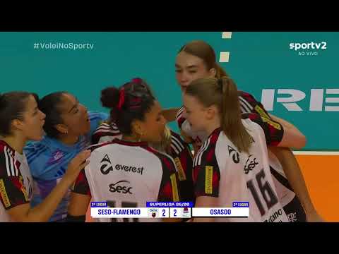 Superliga de Vôlei Feminino 2025/26 - Osasco/São Cristóvão Saúde x Sesc RJ/Flamengo ( 1 Turno )