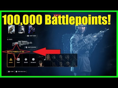 Star Wars Battlefront 2 - How to get 100,000 Battlepoints in one game! Easy BP trick! (Crait guide)