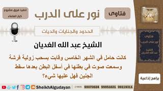 امرأة حامل في الشهر الخامس قامت بسحب فرشة فسقط الجنين هل عليها شيء؟ الشيخ الغديان -مشروع كبارالعلماء image
