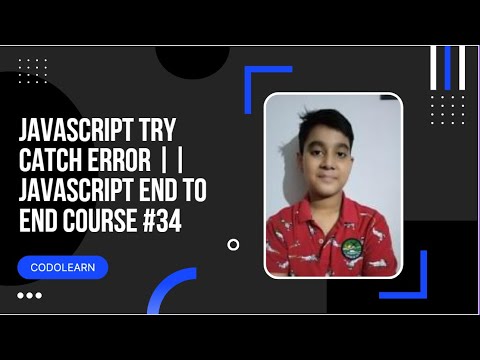 Javascript Error Handling Javascript End To End Course 34