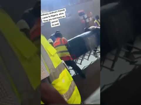 Anthony Joshua’s friends, Latif and Gami, who died in Ogun road crash flown back home for burial