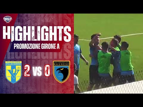 Football Promotion Group A - Villacidrese Calcio-Baunese 2-0 (Highlights)