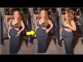 Pregnant Neha Kakkar Baby Bump Clearly Visible in Black Dress at Event in Mumbai