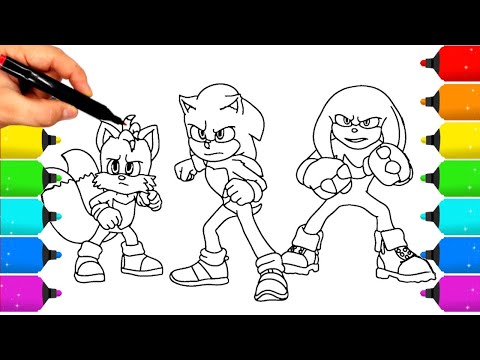Sonic TEAM Coloring Pages NEW Coloring and Draw Sonic Coloring WOW NEW SONIC