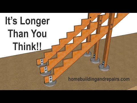 Maximum Notched Deck Stair Stringer Length According To The American Wood Council - Design For Codes
