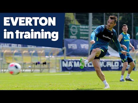SHOTS + SAVES = FINISHING PRACTICE! | EVERTON IN TRAINING IN SWITZERLAND