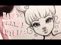 HOW TO DRAW A CUTE FACE Step By Step With Christina Lorre