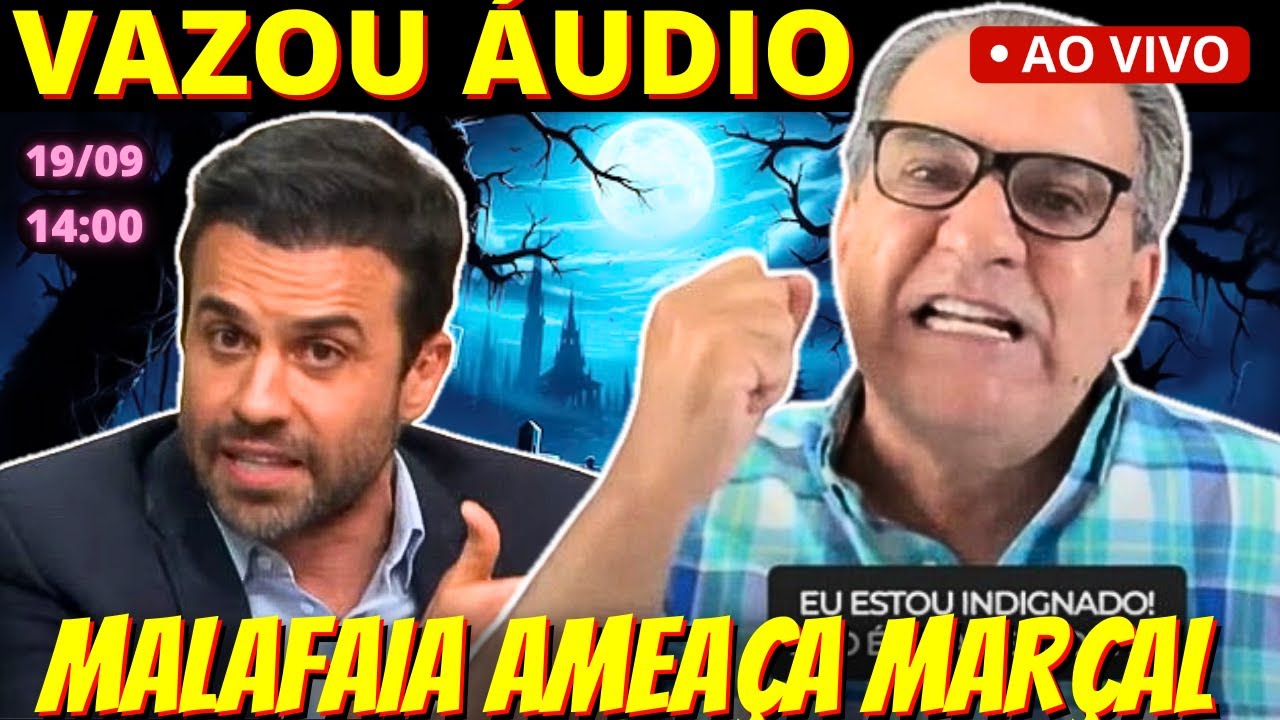 🔴 14h Pablo Marçal vaza áudio que recebeu de Malafaia e eleva tensão