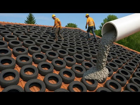 Very few people know about this amazing invention! 99 free ideas from old tires + cement