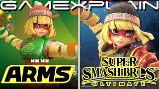 2D ARMS?! How Min Min in Smash Bros. Captures the Essence of ARMS (Comparison)