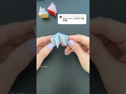 Easy Mini Origami Book Tutorial 📖  #origami #折り紙 #miniaturebook #origamibook #papercraft