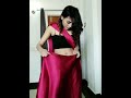 Red Hot Satin Saree Drapping Satin Satinsaree Saree Youtubeshorts Shorts Reels Howtodrapsaree