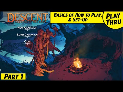 First Look at Basics of How to Play, Set-Up and Starting an Adventure in DESCENT Legends of the Dark
