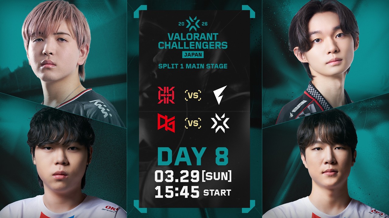 VALORANT Challengers Japan 2026 Split 1 Main Stage Phase 1 Day 8