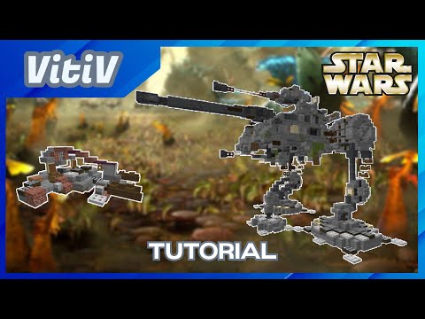 Star Wars All Terrain Attack Pod & Infantry Support Platform in Minecraft - 2:1 Scale - Tutorial