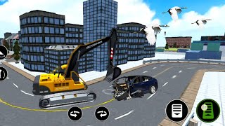 Snow Excavator Simulator New Beku Gari Game #gv80 | Android gameplay videos