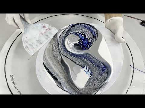 267. Sheleeart Fluid Artist - Blue Wave Swipe