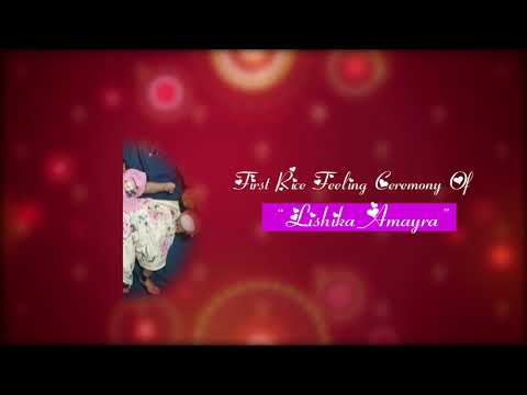 kv Creations present #Baby Annaprasana invitation