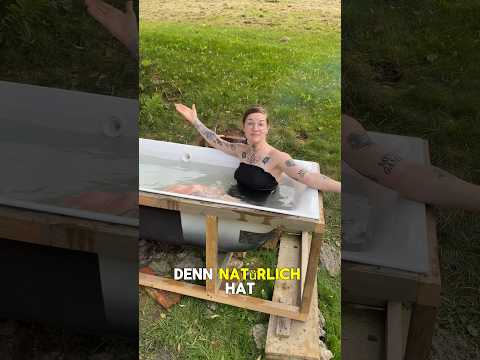Eine Badewanne mit Feuer beheizen?🔥 #badewanne #diyprojekt #hacks #poolbauen #handwerk #diy #heizen