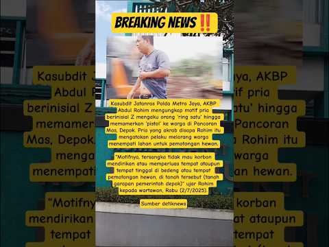 Pria di Depok ngaku 'ring satu' ditetapkan jadi tersangka :detiknews #viral #viralvideo #shorts