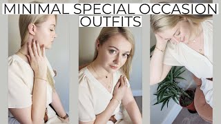 Minimal outfits for special occasions | Capsule wardrobe