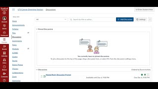 Canvas Discussions Tool