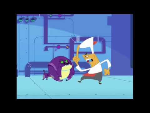 "Vilain méchant chien ! C'est pas beau de jouer avec la nourriture !" - Les ratz