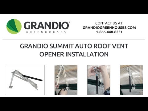 Grandio Summit Auto Roof Vent Opener Installation
