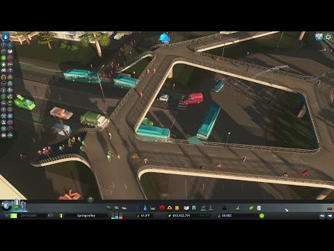 Cities Skylines Pedestrian Path with Bike Lanes