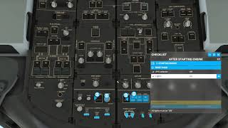 MSFS2020 B787 チェックリストエンジン始動