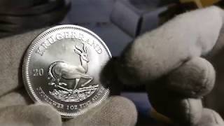 -- 2019 South African 1oz Silver 999 Krugerrand coin from the SA mint! --