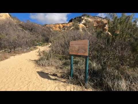 The Pinnacles walk from beach on K'gari (Fraser Island) by Real 4x4 Adventures