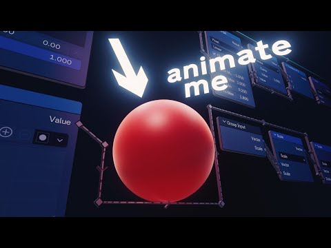 actually animate with geometry nodes in Blender