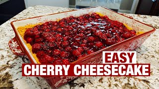 EASY CHERRY CHEESECAKE RECIPE