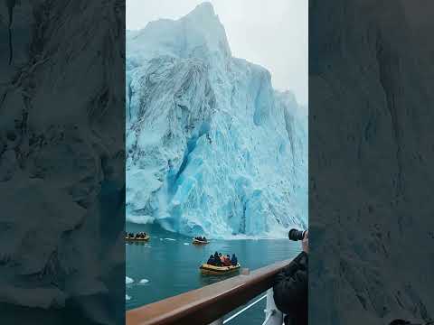 🚣Glacier Collapses onto Rafters! #arctic #tsunami