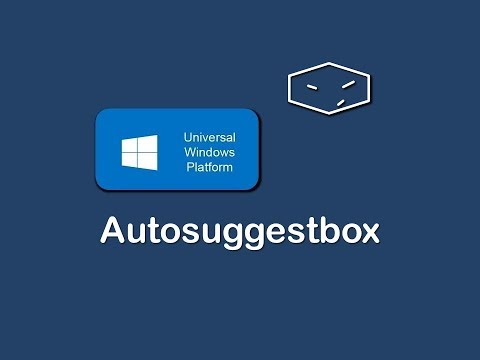 uwp autosuggestbox with c and xaml