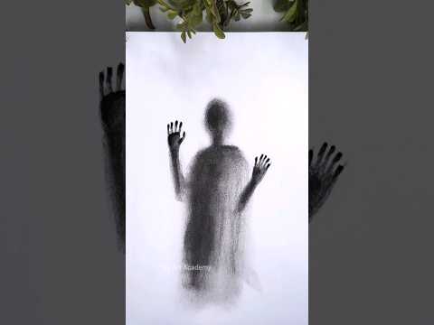 Scary 👻 Shadow Sketch #art #drawing #shortsfeed #youtubeshorts #shorts #viral #trending #sketch #yt