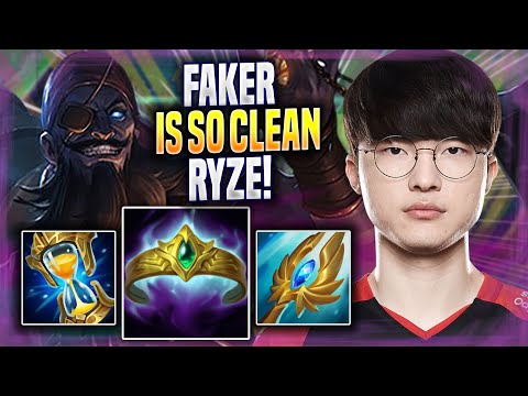 FAKER IS SO CLEAN WITH RYZE! - T1 Faker Plays Ryze MID vs Fiora! | Season 2022