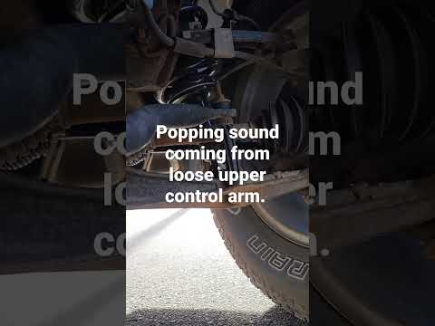 2011 GMC popping sound from loose upper control arm