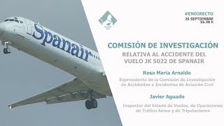 Comisión de Investigación del accidente del vuelo JK 5022 de Spanair (26/09/2018)